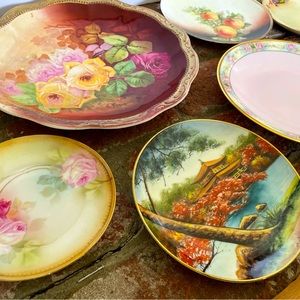 Seven Vintage Plates